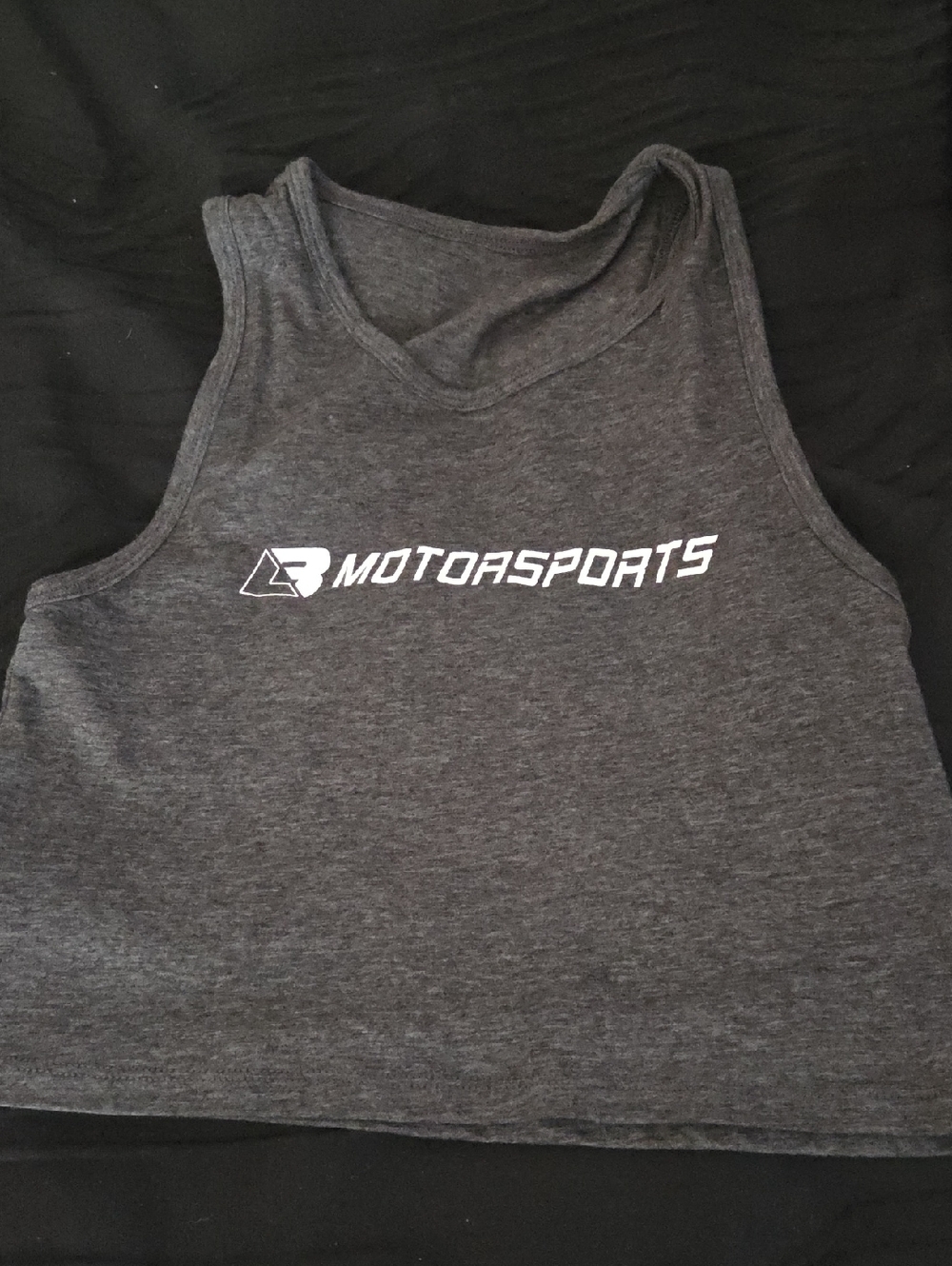 LB Motorsports Graphic Tank Top in Charcoal Gray